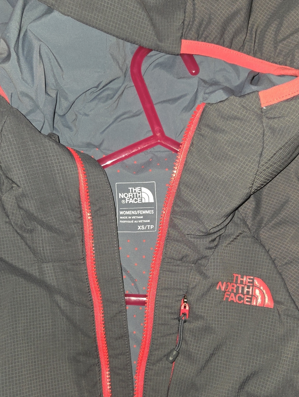 The North Face Women’s Black Jacket with Coral Trim